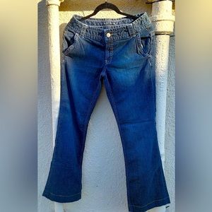 Gently used Banana Republic stretch blue jeans.